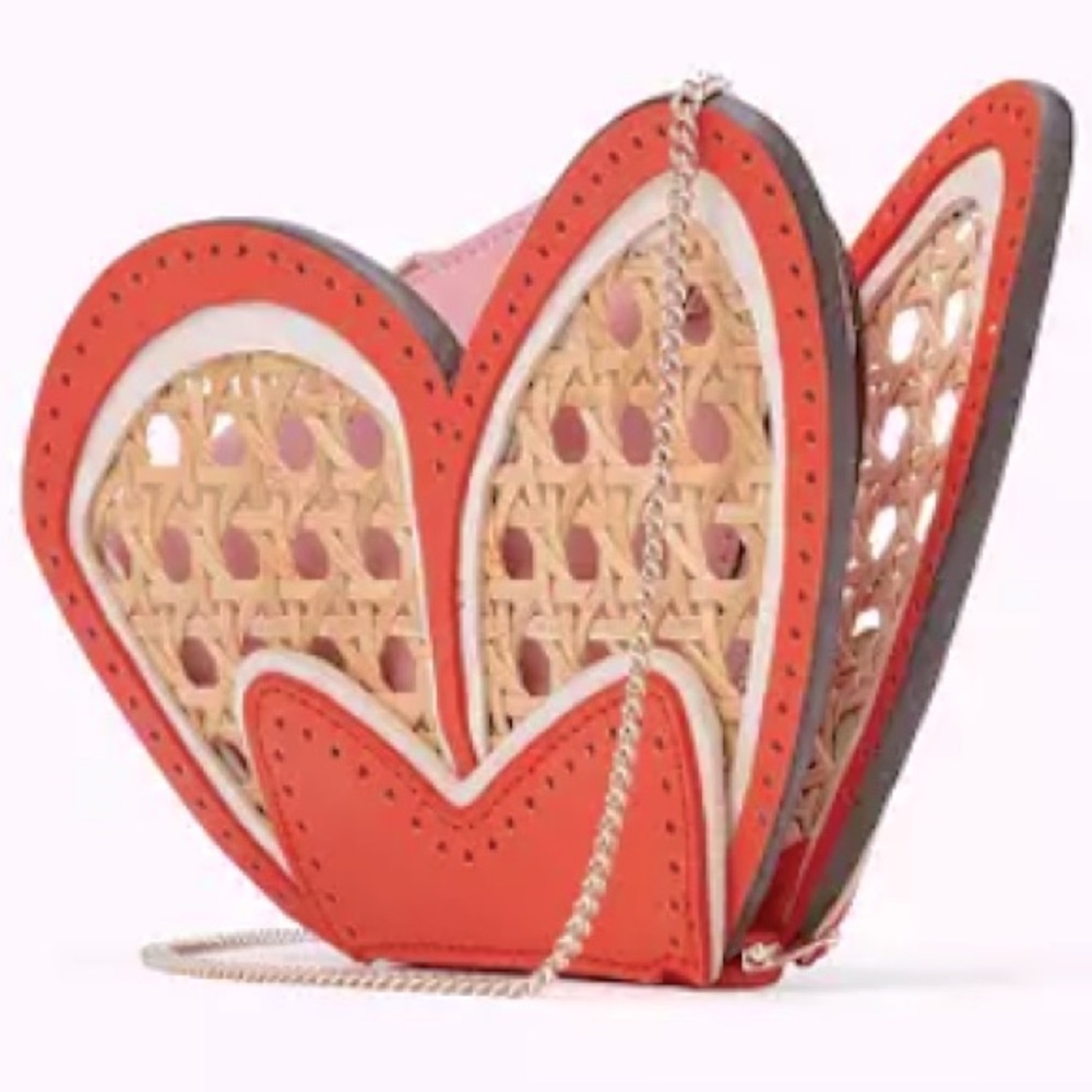 Kate Spade NWT Wing It Wicker Butterfly Coin Purse on a Chain - HOST PICK! 🏆